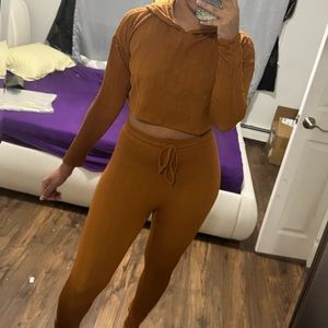 Two piece ribbed set